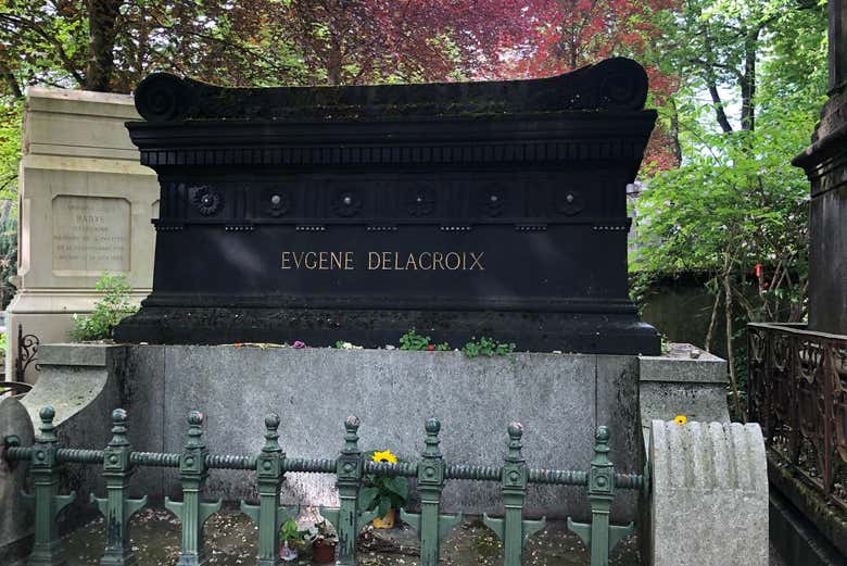 Lápide do pintor Eugène Delacroix